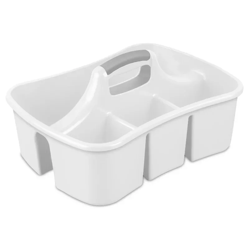 

Hot Sale.NEW (3 pack) Caddy, Easy Carry, Handy Plastic Utility Storage, White-Home