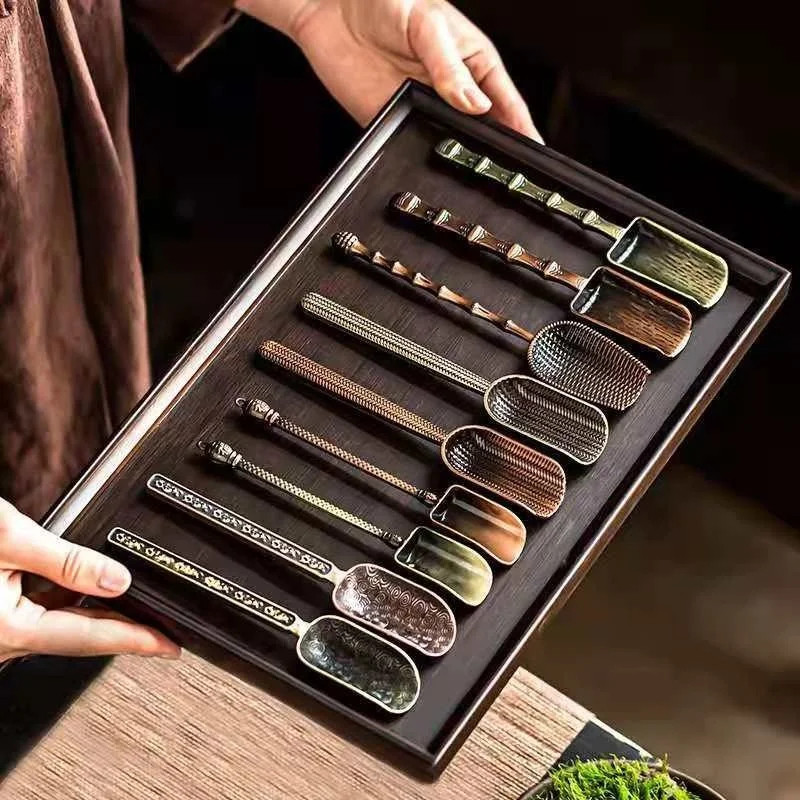 Alloy Lucky Cloud Tea Spoon - Home and Office Tea Picking Tool Kung Fu Tea Set Accessories
