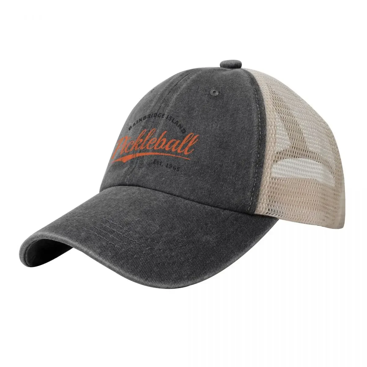 

Retro Pickleball Bainbridge Island Est 1965 Baseball Cap |-F-| Fashion Beach sun hat Mens Women's