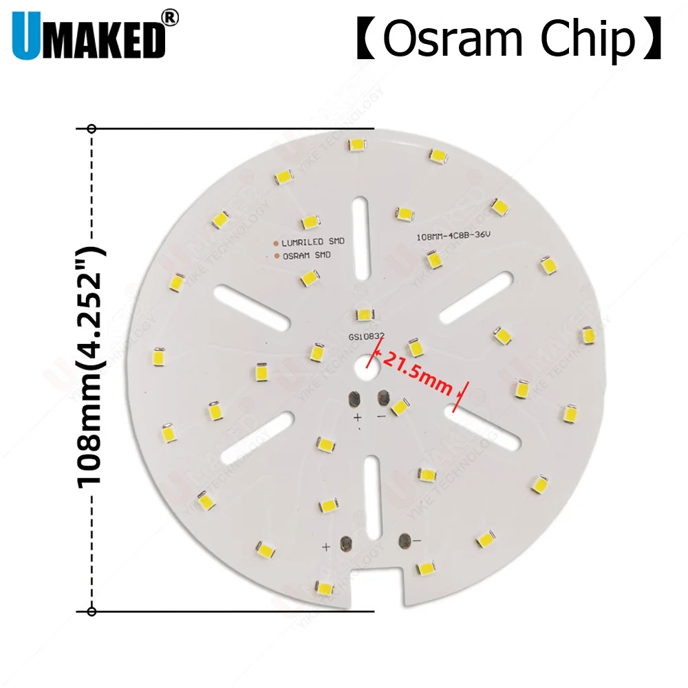 

Brightness 9-32W led downlight source Ra90 led Osram chip plate board for tracking light bulb white diy aluuminum pcb