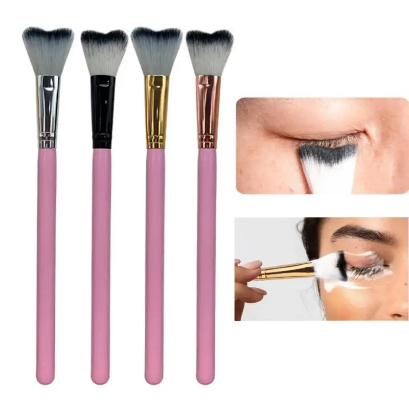 1-teilige gebogene Wimpern-Shampoo-Bürste für die Reinigung der Wimpernverlängerung, weiche Make-up-Entfernung, Bad-Swoop-Bürstenwerkzeuge