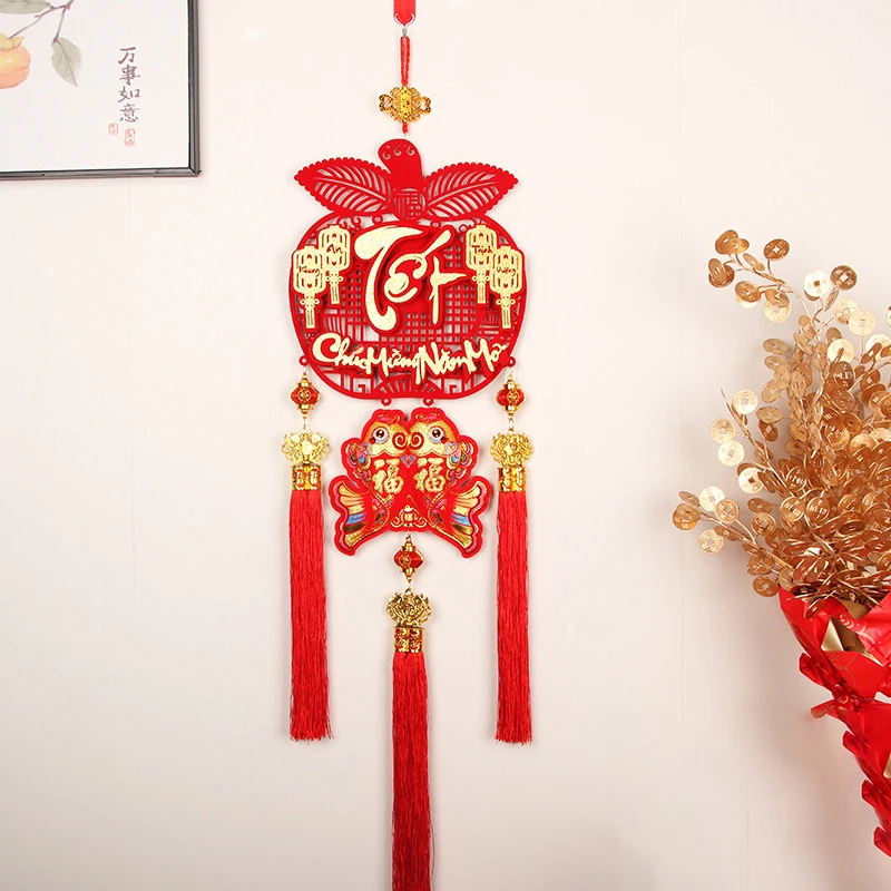 Vietnamese New Year Banner 2025 Happy New Year Spring New Year Pendant New Year Favors Festival Decoration Lunar