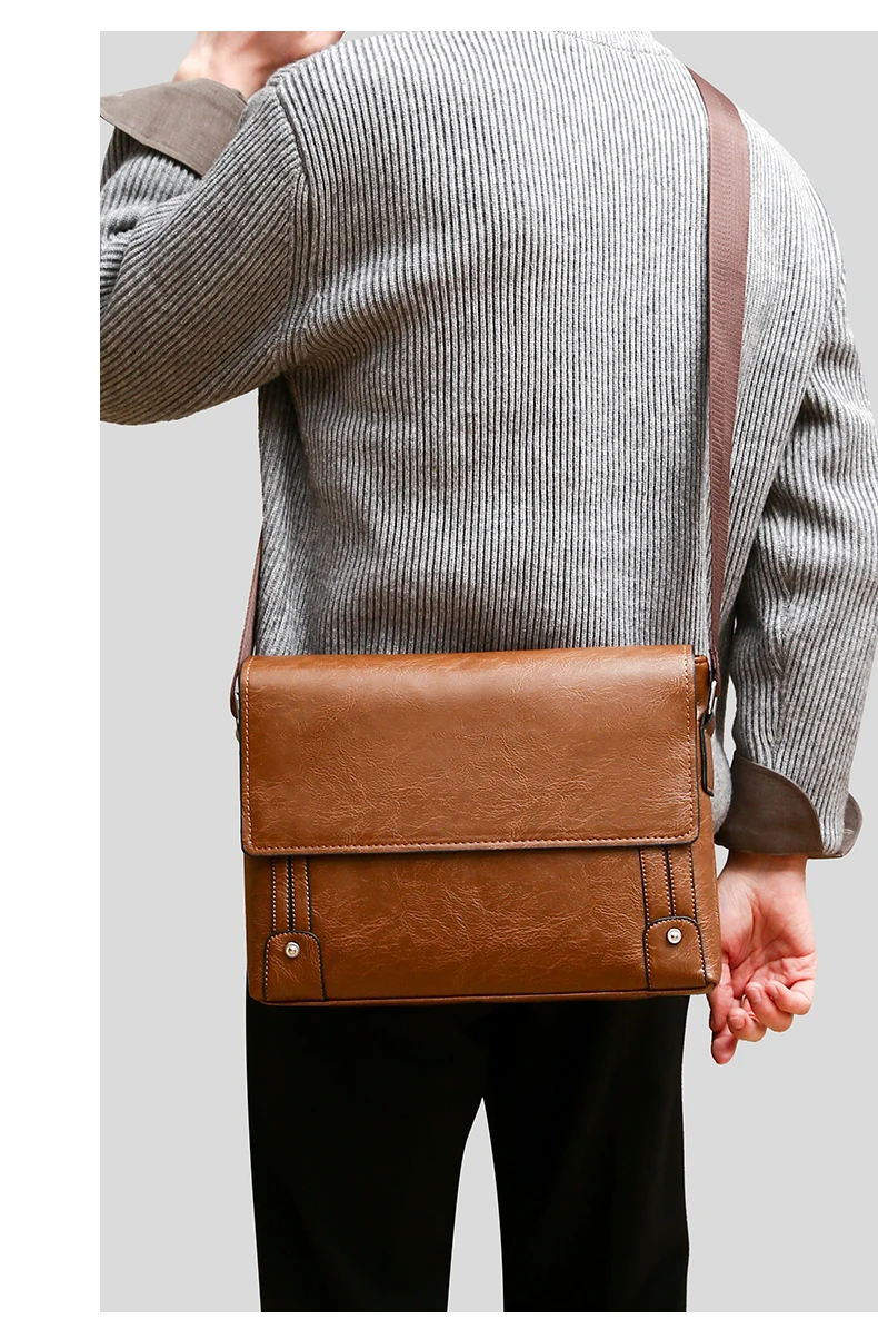 Tas Kerja Pria Kulit PU Tote B - Leather Work Bag Laptop ulasan dan harga