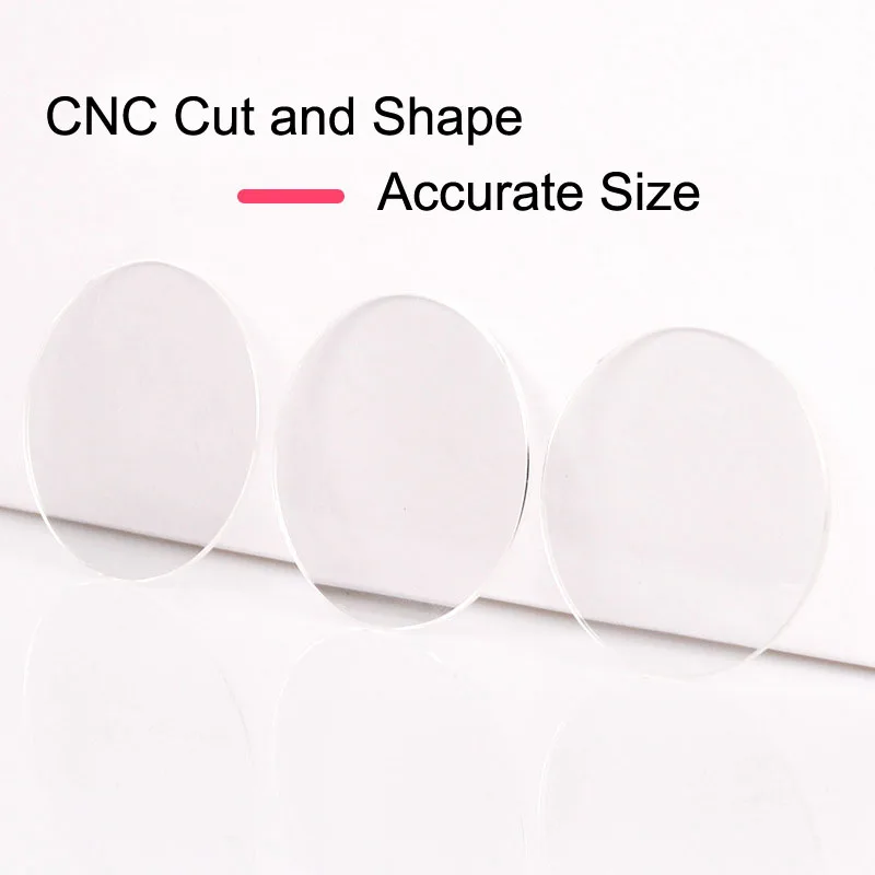 2 قطعة سمك مسطح 1.5 مللي متر ساعة مستديرة زجاج كريستال 18 مللي متر-42 مللي متر ساعة ذكية 2026 عدسة زجاج مرآة ساعة أدوات إصلاح #5