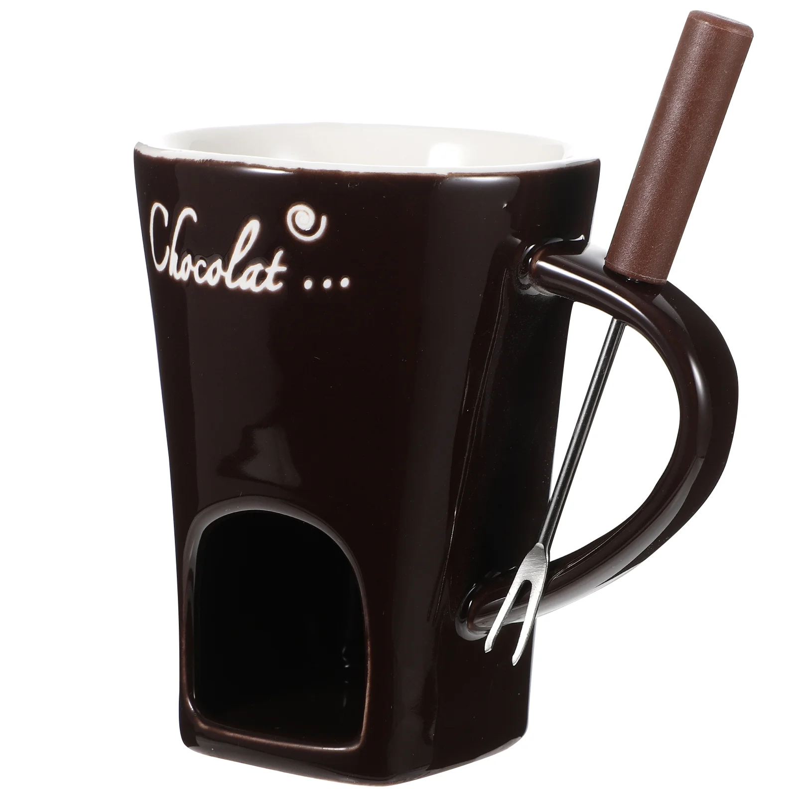 

Four Cheese Coffee Mug Lovely Dessert Bowl Chocolate Stainless Steel Butter Warmer Heater