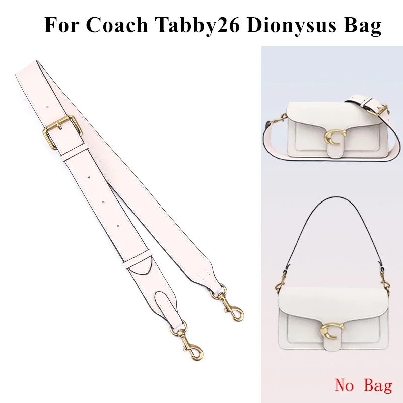 

Long Adjustable Leather Bag Strap For Coach Tabby 26 Dionysus Bag Replacing Underarm Shoulder Straps Crossbody Bags Accessories