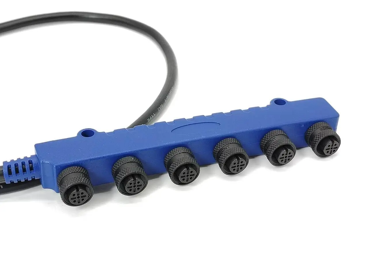 Marine NMEA 2000 Compatible 6 Port T Connector 1M M12 Metal Connector Male to 6 Female Boat Network Expansion Marine Grade 