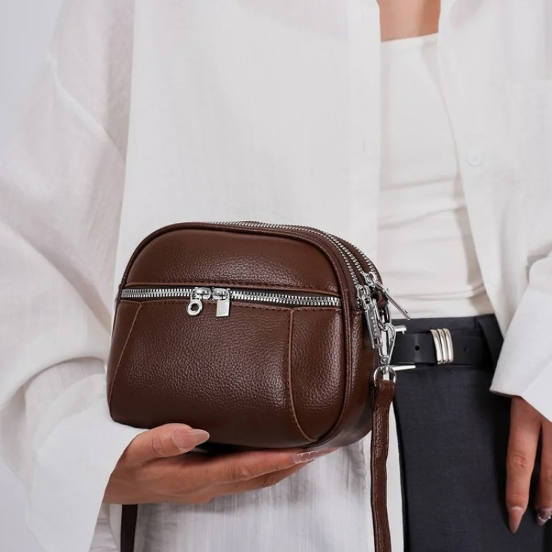 

Модная кожаная женская сумка на плечо, элитная роскошная брендовая шикарная модная дизайнерская винтажная повседневная сумка на каждый день ​