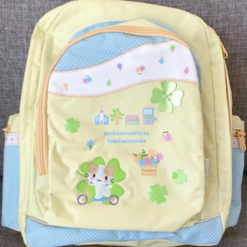 Nowy Kawaii Masyumaro puszysty Fuwa Nyanko kot plecak torba Anime śliczny tornister piórnik etui dzieci dzieci prezent na boże narodzenie