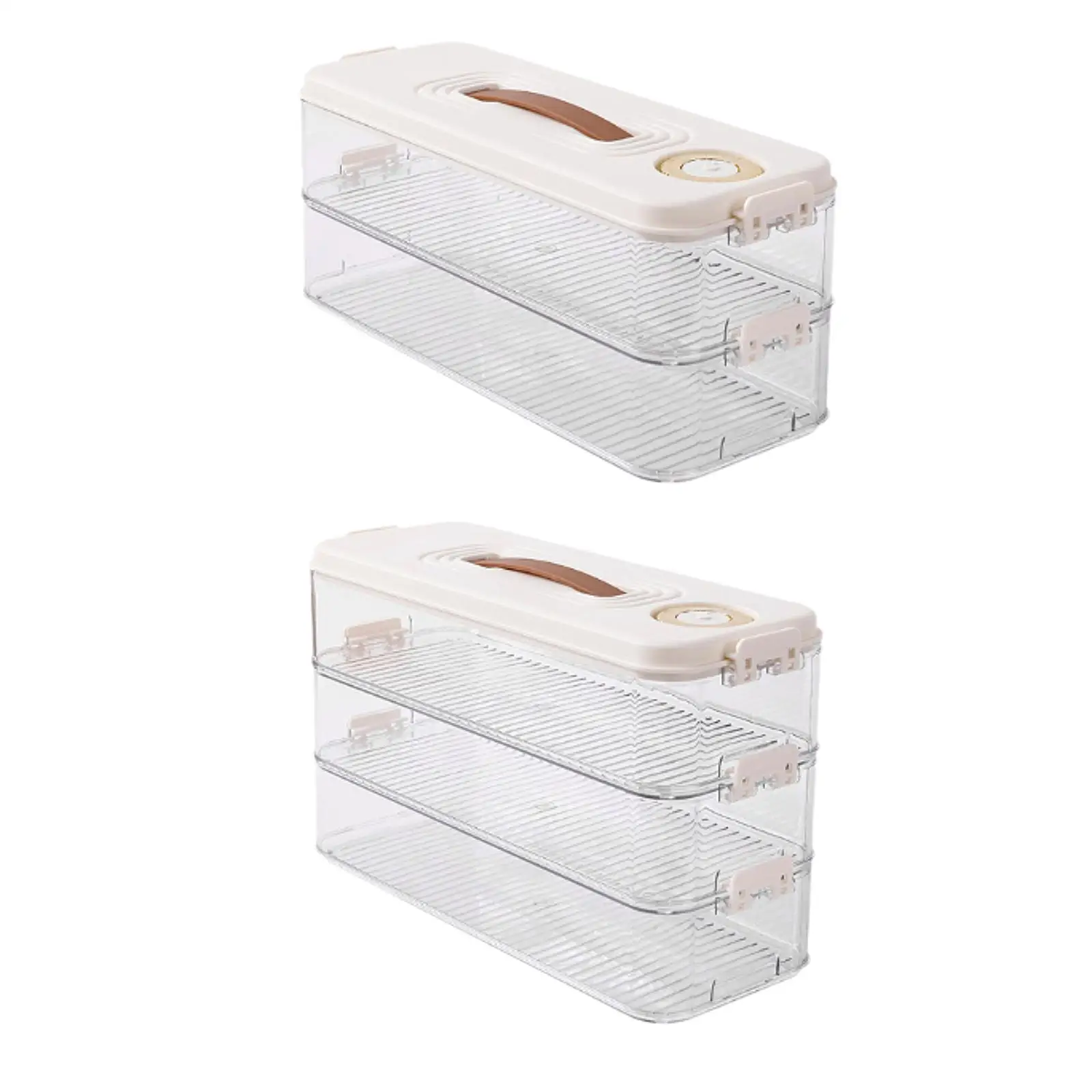 Food Storage Container Food Storage Box with Handle Multipurpose Snap Sealed