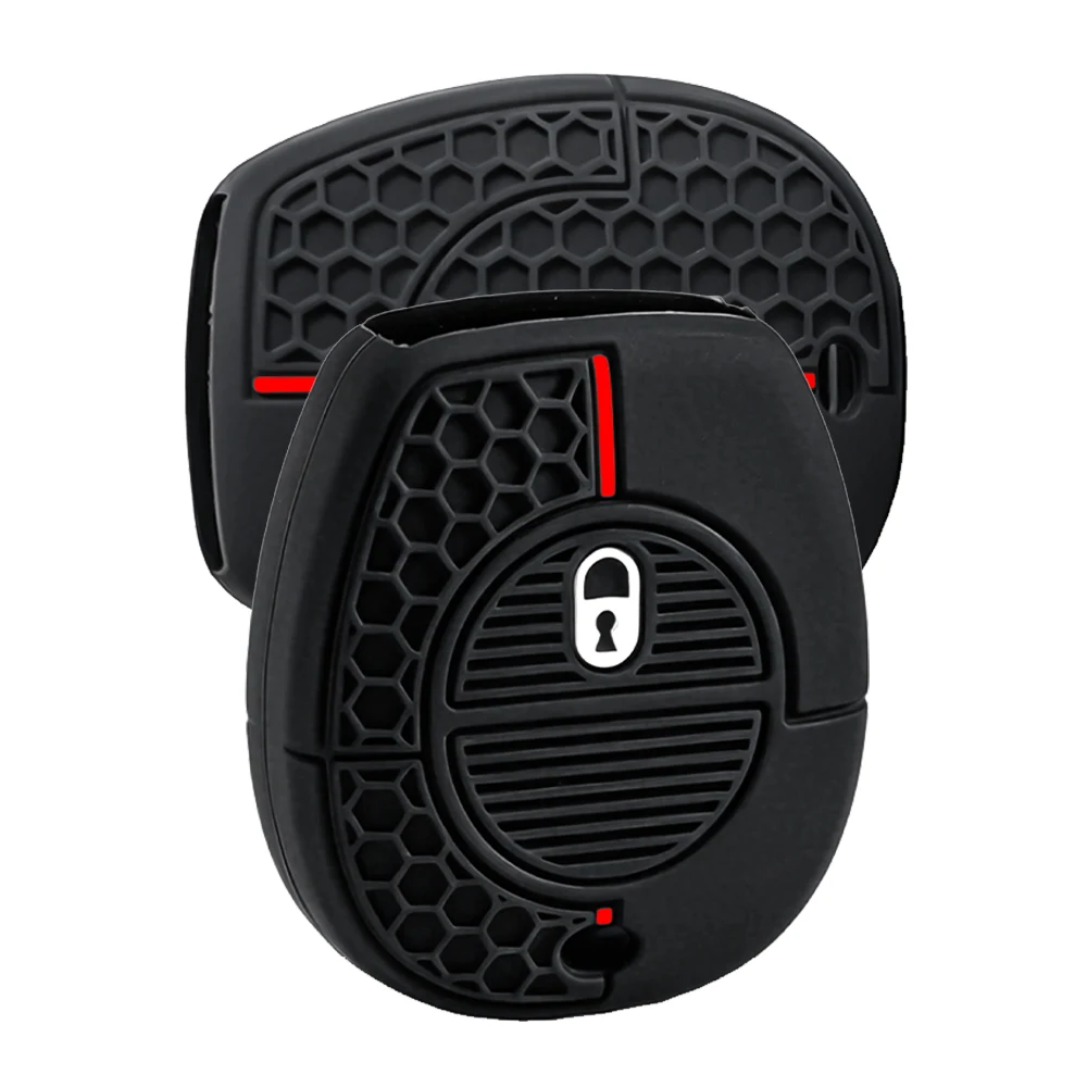 Silicone Key Cover Fob Shell Case Jacket For Nissan Micra Almera K12 Terrano Primera P12 X-Trail Car Key Case Holder Keychain