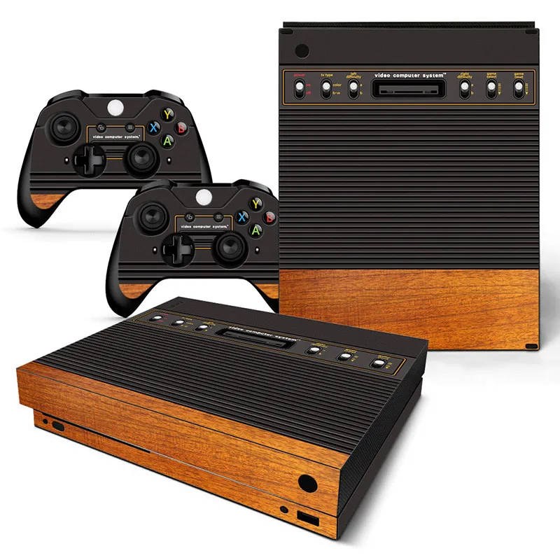 wood music box Good quality Vinyl Controller Covers Skin Sticker for Xbox one X