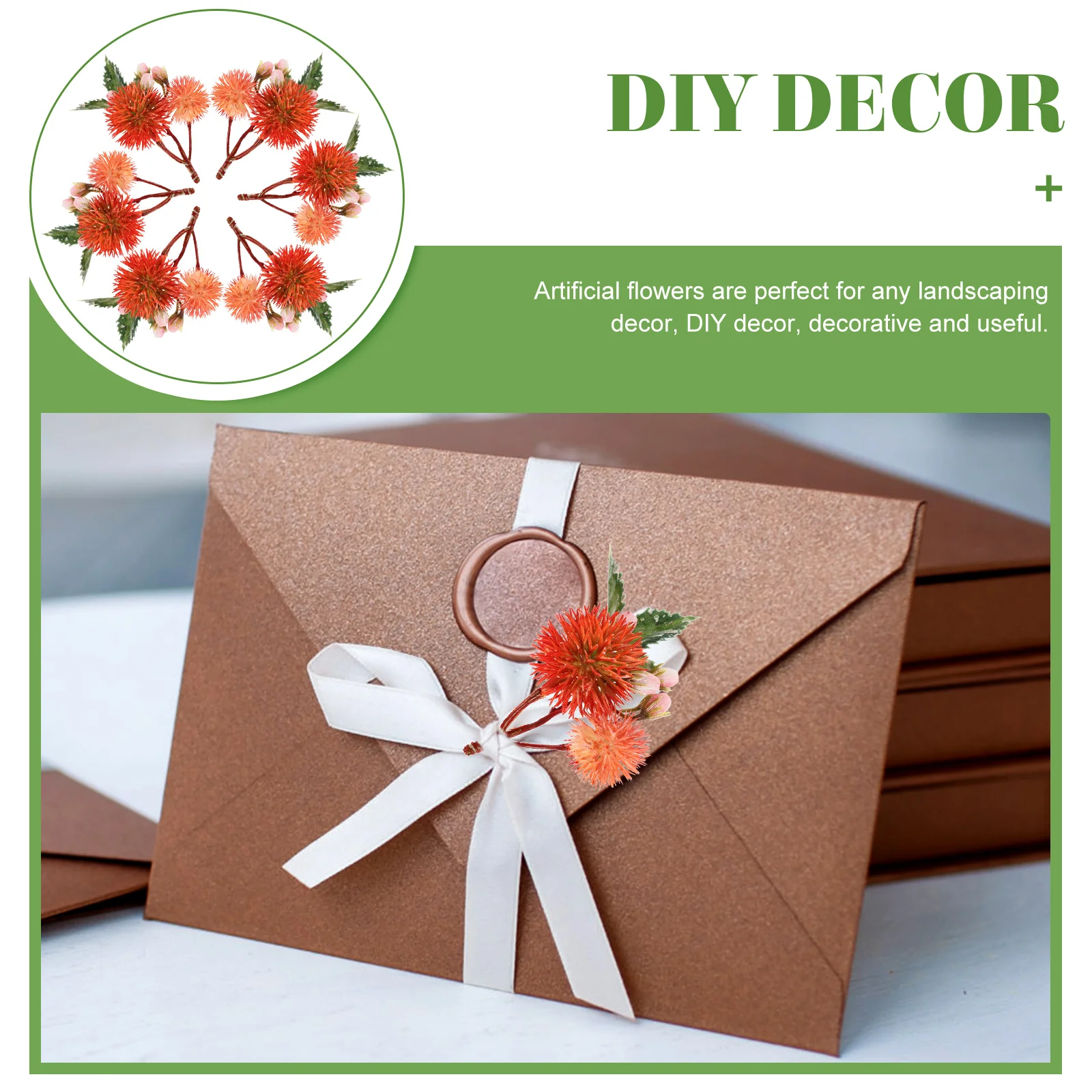 

12Pcs Simulation Plastic Flower Artificial Bloom Faux Plant Flower DIY Wedding Home Decor Floral Arrangement for Party Table