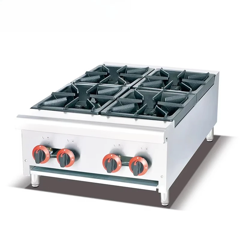 

24-Inch desktop commercial cooker with four burners