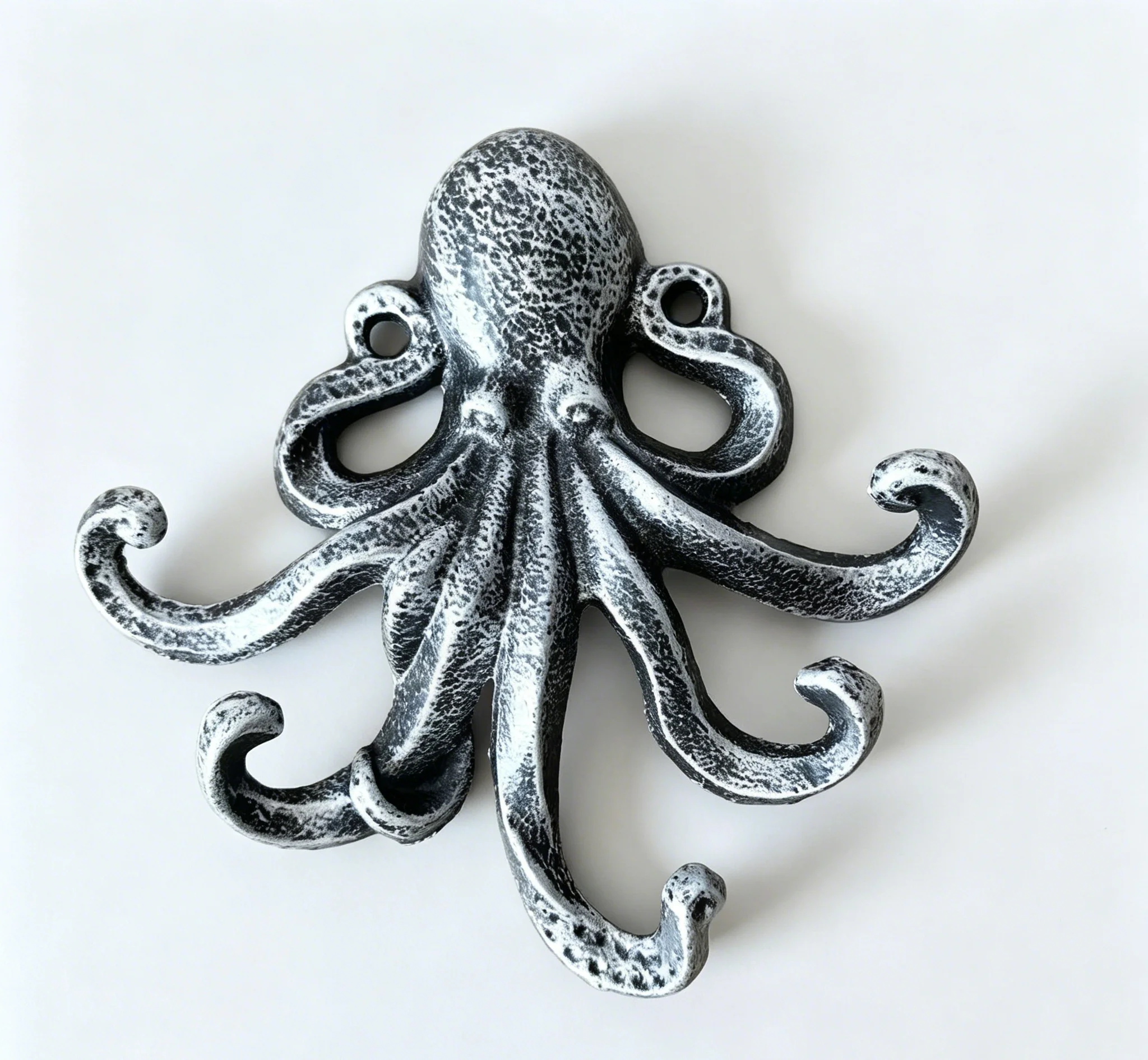 American-Style Nordic Octopus Iron Hook Wall Decoration Wall-Mounted Cast Iron Octopus Wall Hanging Creative Amazon