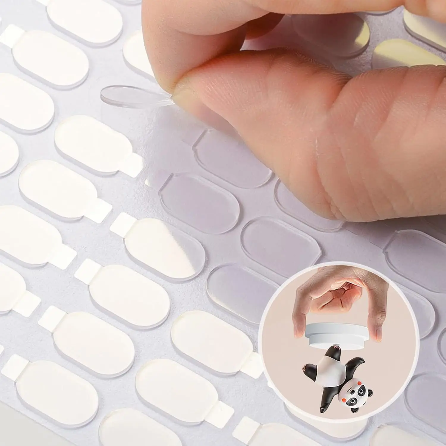 

【Bulk 600 Count】No Residue Nano Adhesive Tape, Double Sided Ear Tabs for Blind Boxes, Car Decor, Phone Mounting, DIY Crafts
