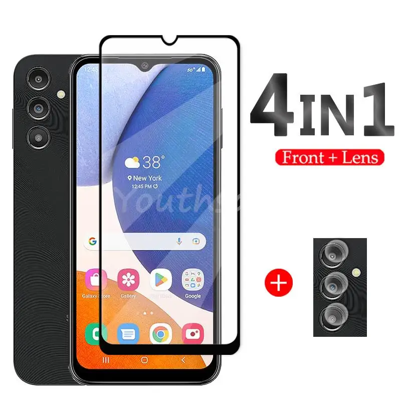 Закаленное стекло для Samsung Galaxy A14, защитная пленка на весь экран для Samsung A14, A04S, A04, A04e, A03, A03S, A73, A53
