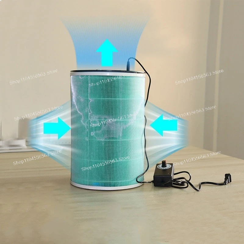 DIY air purifier simple homemade silent fan filter element removes smoke and formaldehyde