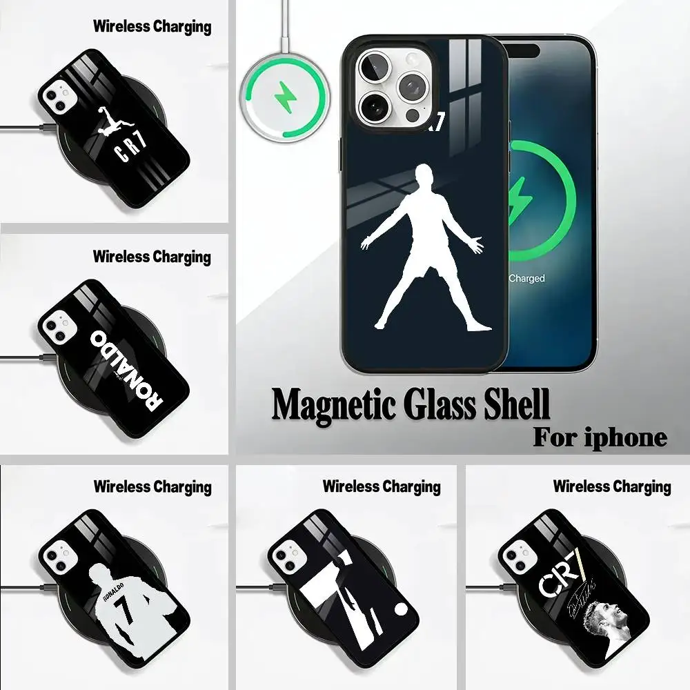 

No7-C-R-7-Ronaldo Wireless charging phone case compatible with iPhone 17/16/15/14/13/12/11
