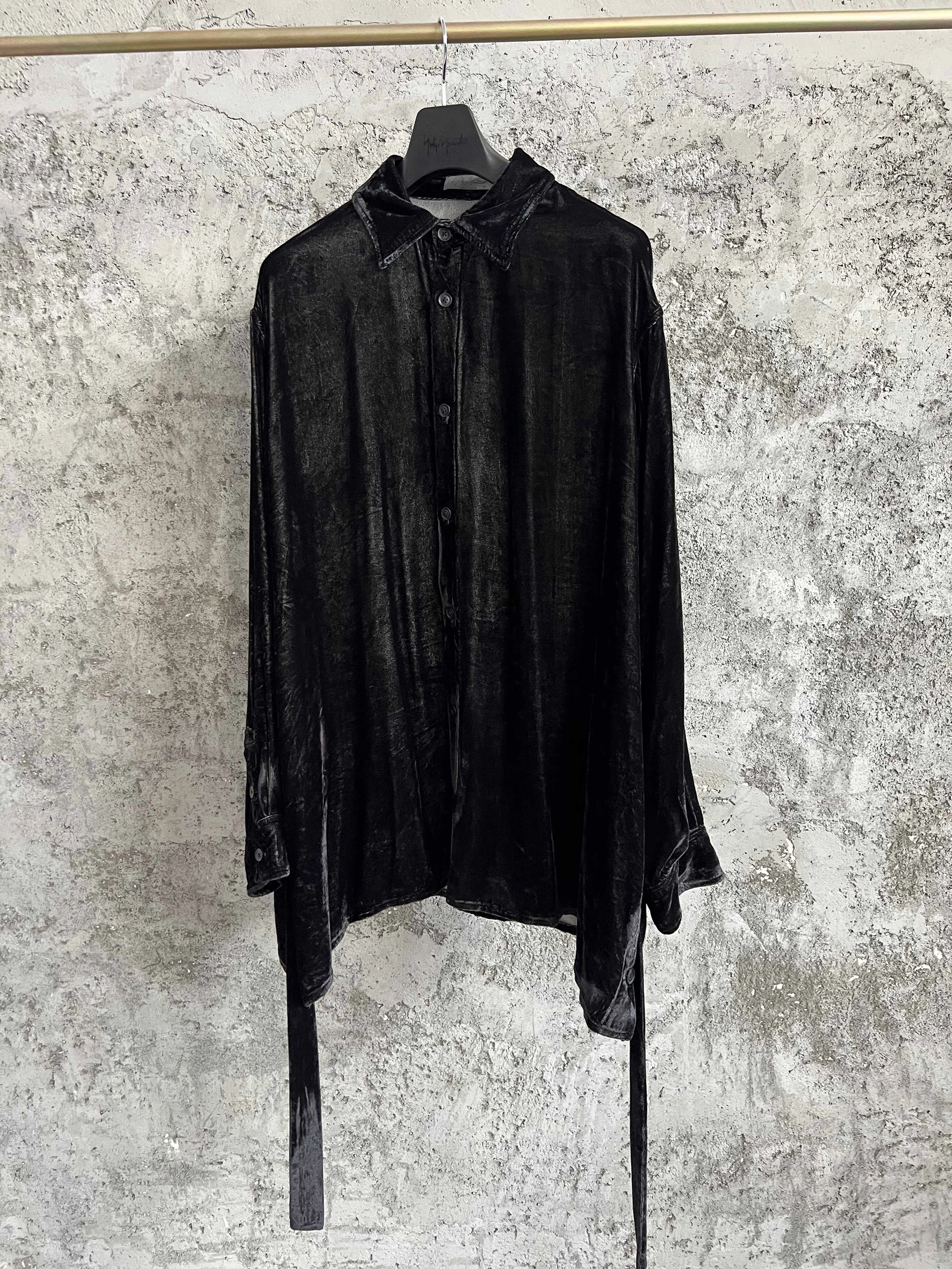 TOP-YAMAMOTO collaboration silk velvet suit Black and white pattern printed corduroy jacket
