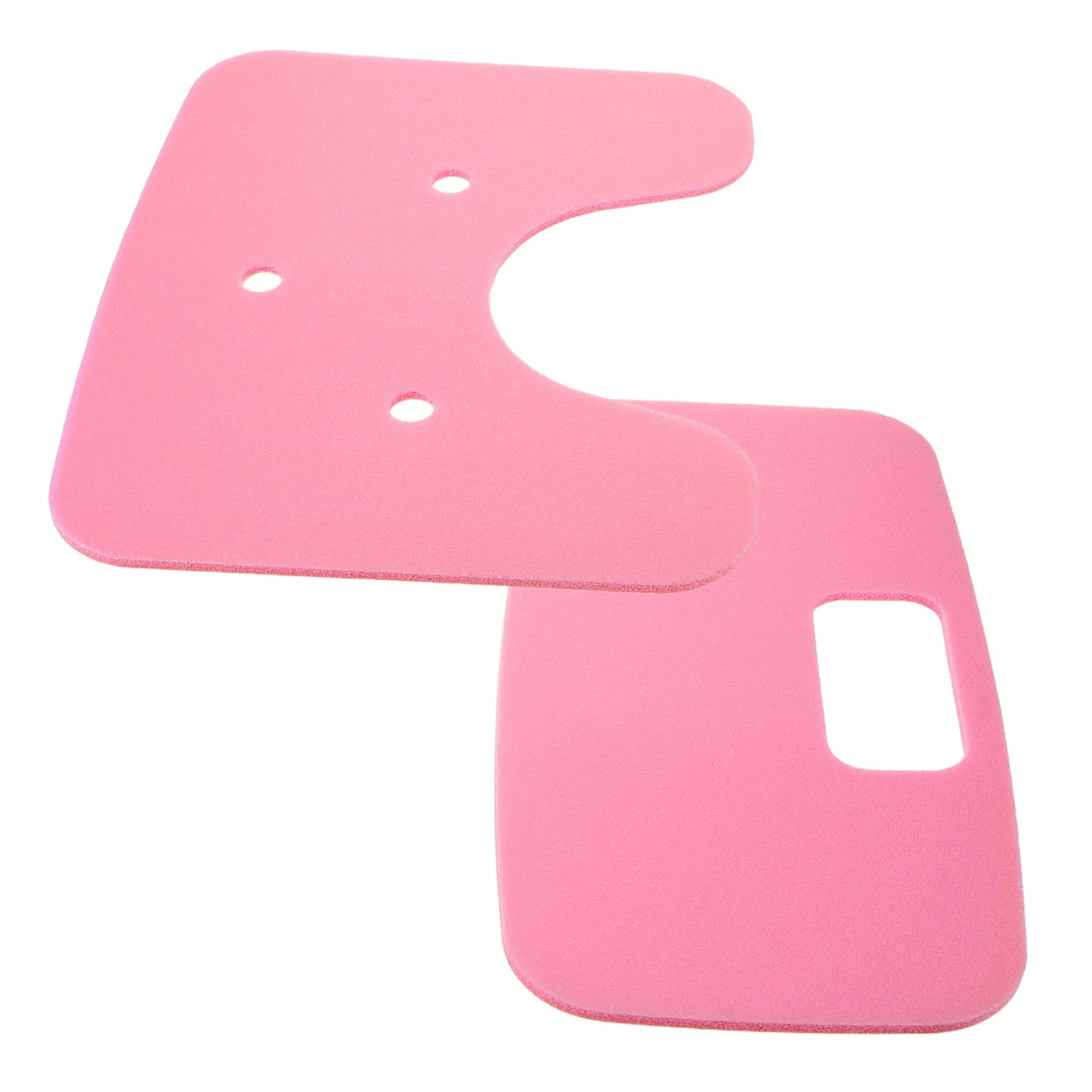 2Pcs Non Slip Shower Bench Cushion Cover Soft Bath Chair Pad for Elderly Senior Disabled Bathroom Stool Seat Mat Pink