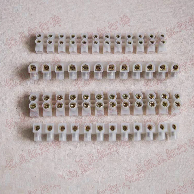 Wire Connector Terminator Crimp Terminal Block Connector Electrical Electric White Transparent Cable Connector Terminals Tubular