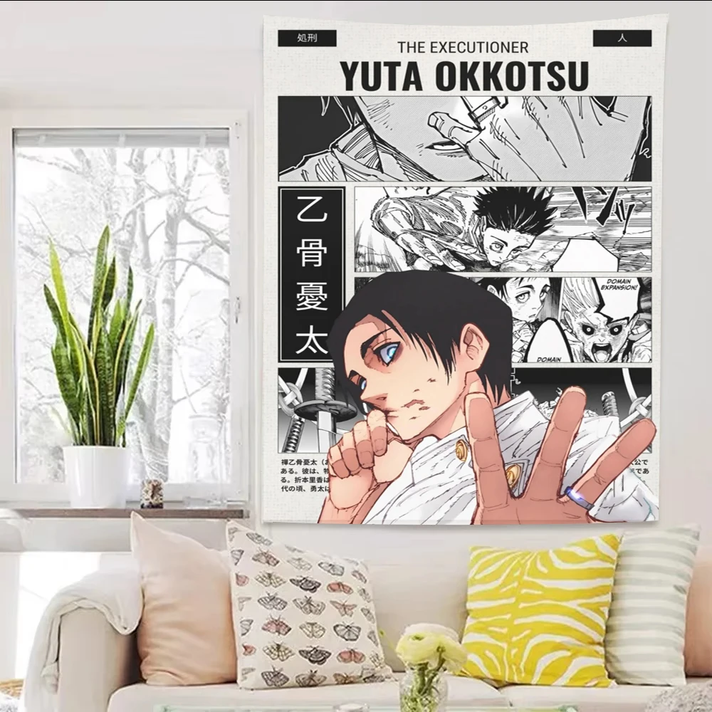 G-Gojo S-Sukuna Yuji Anime Vertical Tapestry Wall Tapestry Wall Art Aesthetic Room Decor Room Decoration Accessories