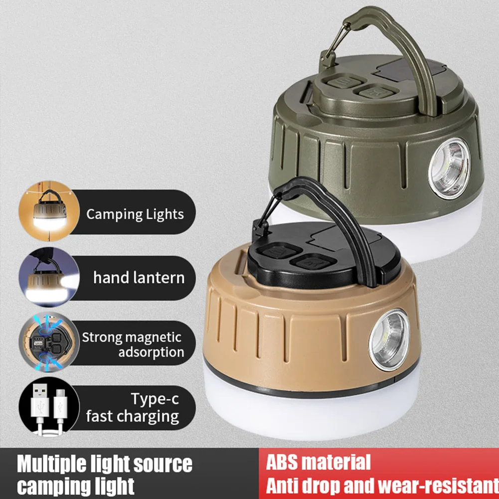 

LED Camping Lantern Super Bright Night Emergency Bulb 1800mAh Camping Light 5 Lighting Modes Portable Flashlight IP65 Waterproof