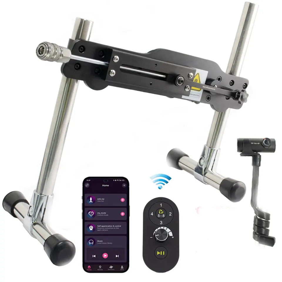 DIY Stroke 30-90mm Linear Reciprocating Motor with APP Remote Controller and Stand Adjustable Angle Low Noise Linearly Motion