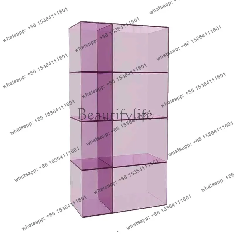Bay Window Storage Shelves, Modern Light Luxury Living Room Floor-to-ceiling Storage Cabinets, Display Storage Bookshelves