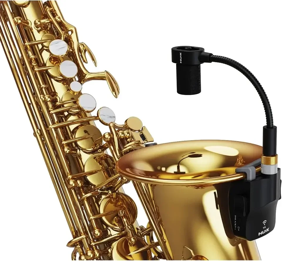 B6 High Resolution 24-bit 44.1kHz 2.4GHz Saxophone Audio Conference System Wireless Microphone