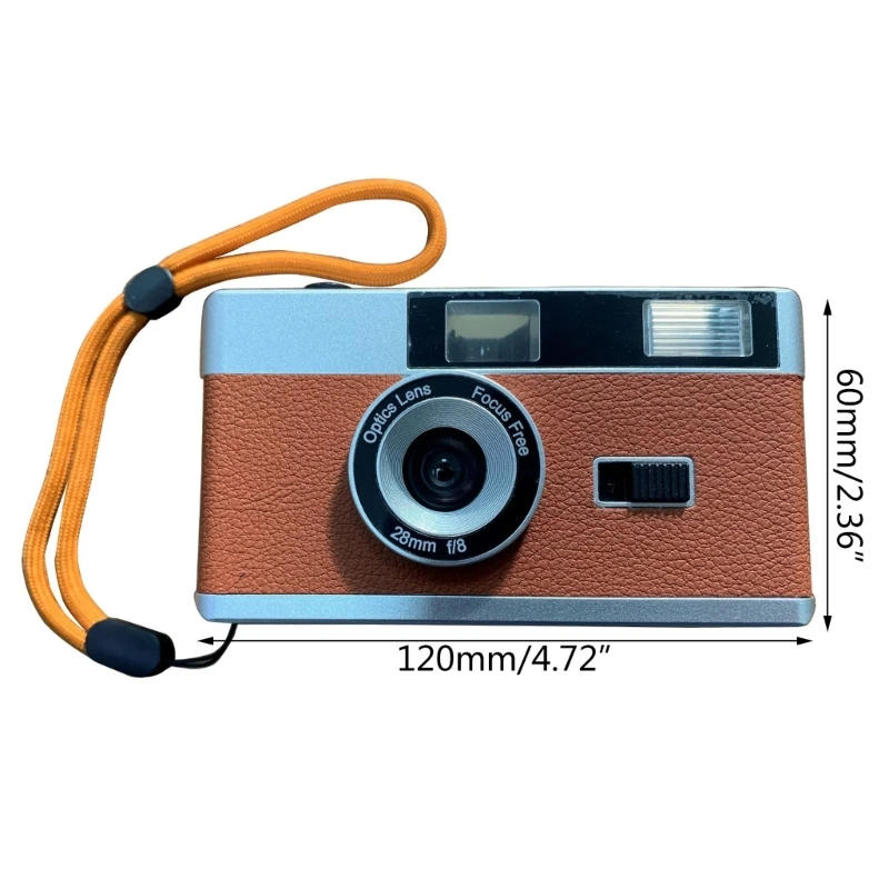 Retro 35mm Point and Shoot Film Camera with Flash Capture Memories in Film Perfect for Photography Enthusiasts Drop Shipping