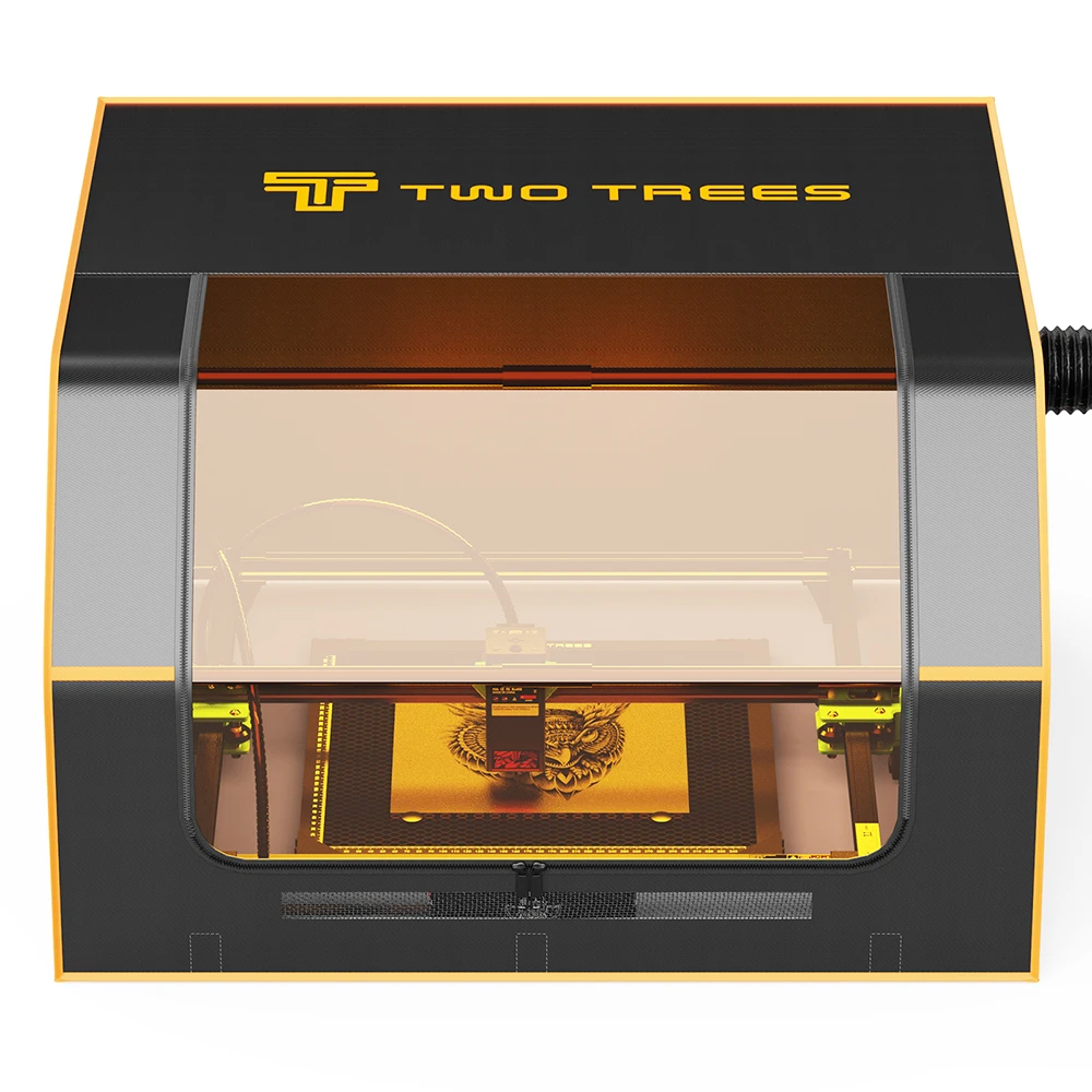 TWOTREES TTS-55 Laser Engraver Enclosure Fireproof and Dustproof Protective Cover 780x720x460mm with Exhaust Fan and Pipe Fits