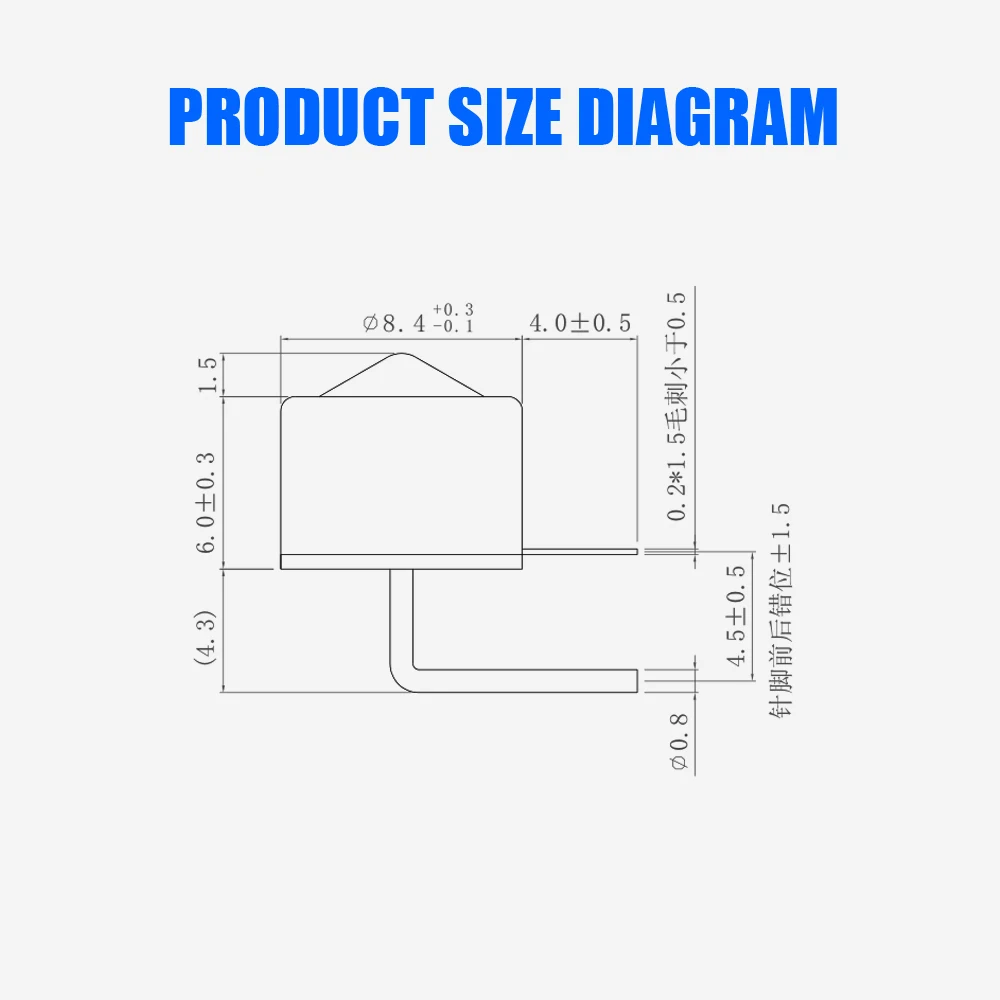 50PCS Angle Sensor Switch For Electrical Tilt Protection BL-108L-15 Rolling Ball Sensor Switch