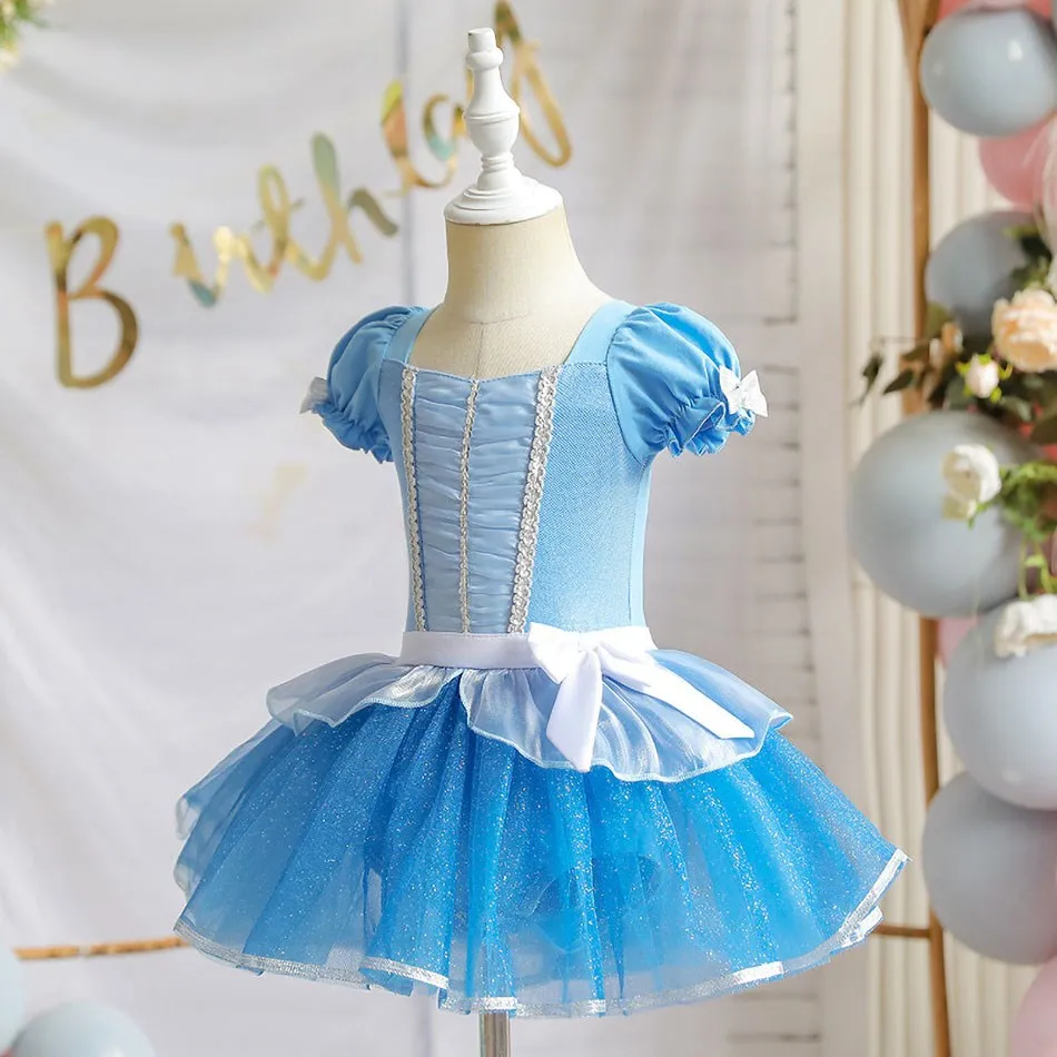 3-10T Children Summer Tutu Dress Baby Sleeping Beauty Christmas Leotard Girls Snow White Princess Costume Evening Fancy Ballet