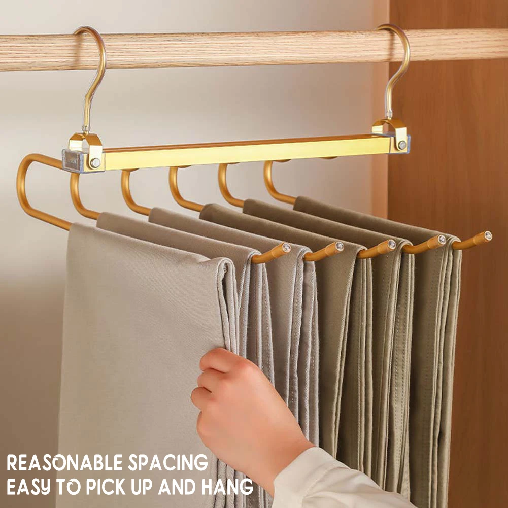 

Folding Pants Storage Save Wardrobe Space Multifunctional Hanger For Pant Rack Hanger Clothes Organizer Hangers Bedroom Closets