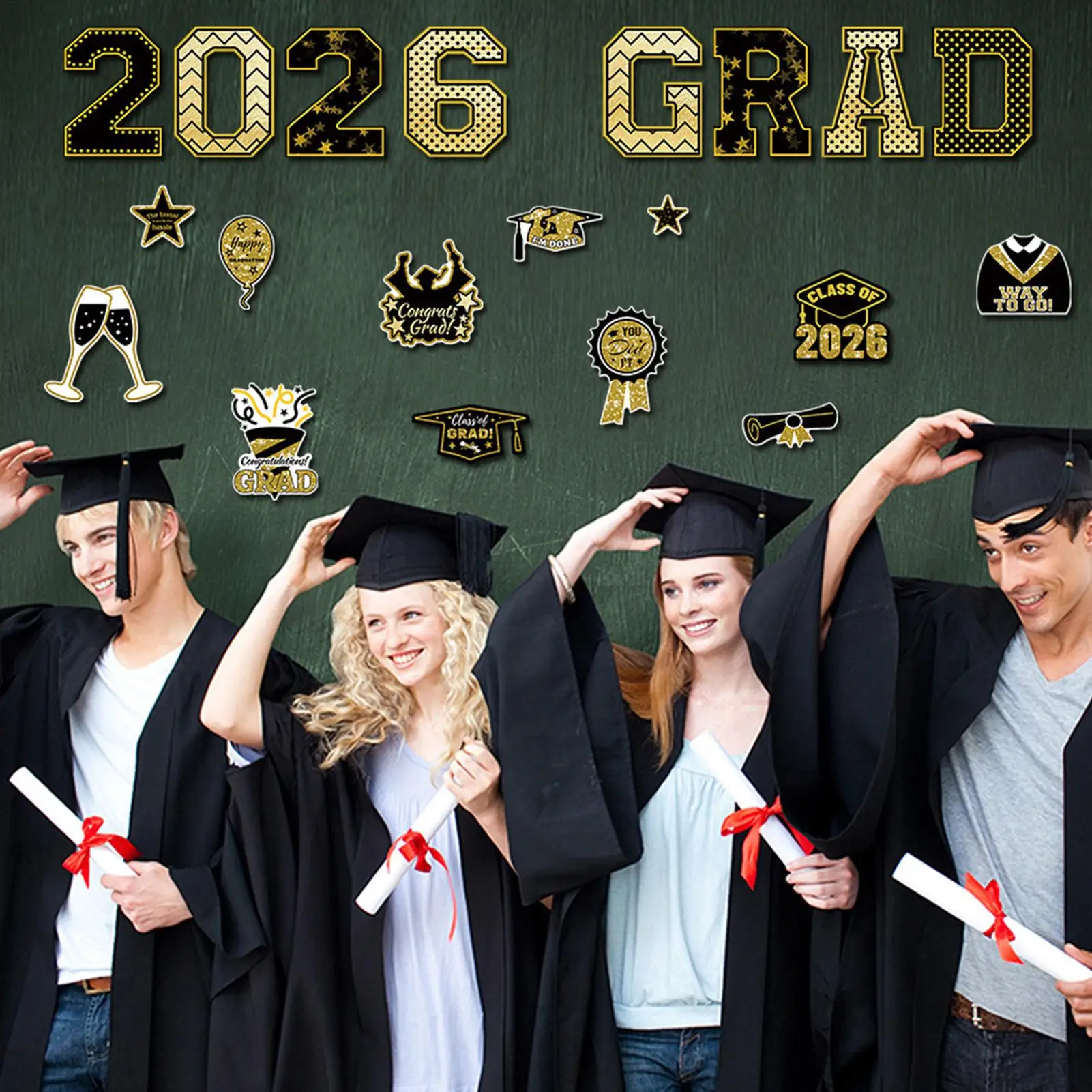 Car Magnet 20 Piece Reusable Auto Decorations 2026 Graduation Refrigerator Magnets For Garage Doors Fridges Mailboxes