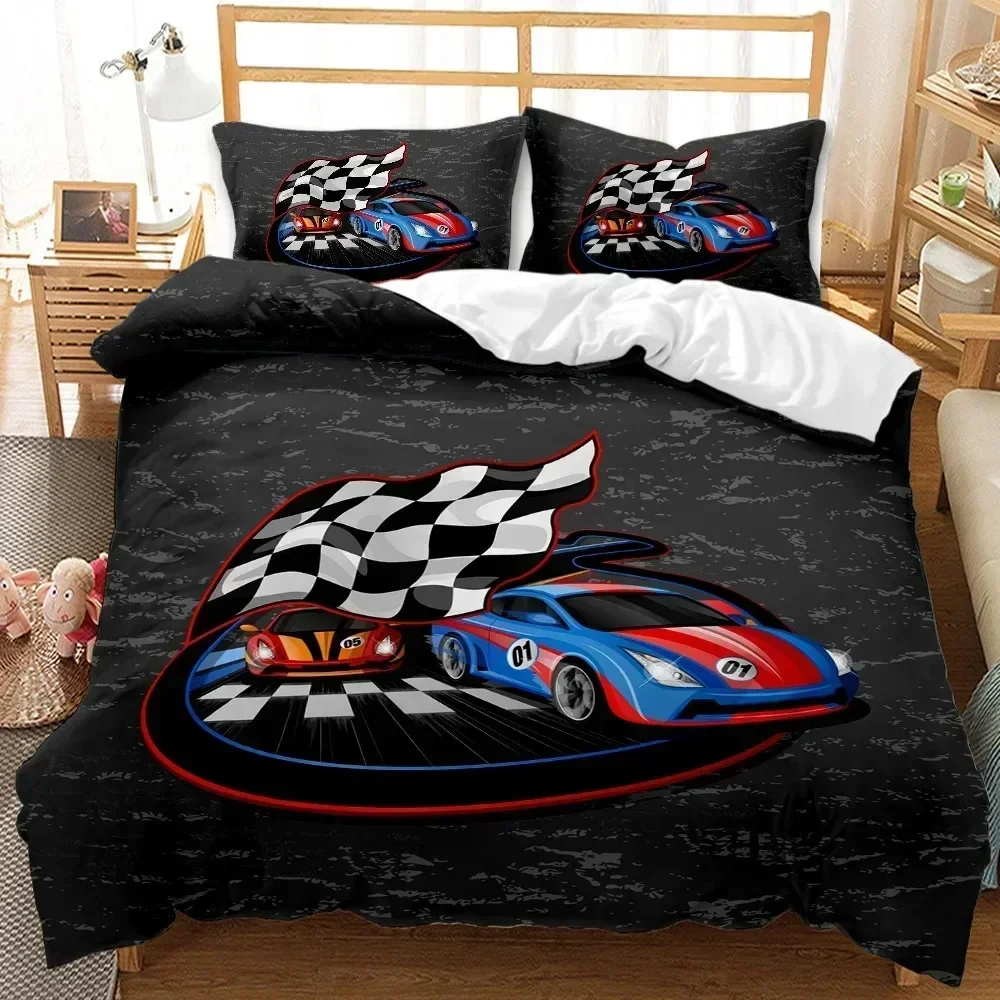 

Top racing cars Race Car Extreme Sports Cool Car Sports Bedding Set Boys Girls Twin Queen Size Duvet Cover Pillowcase Kids Adult