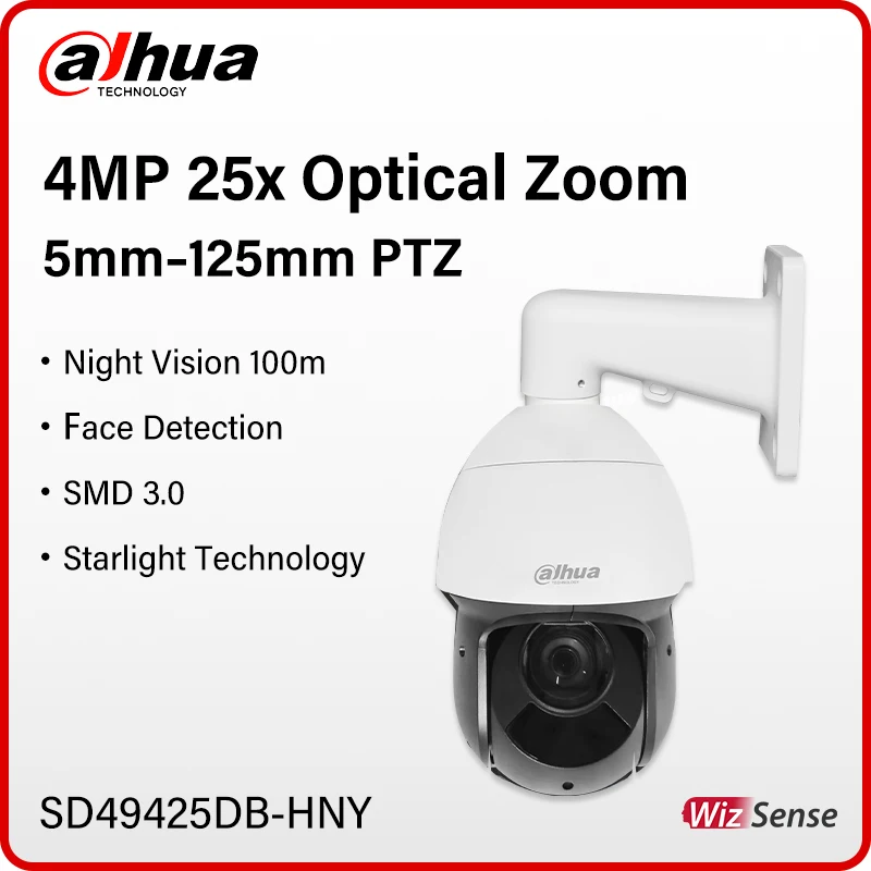 Dahua 4MP PTZ Camera 25x Optical Zoom Security Cam