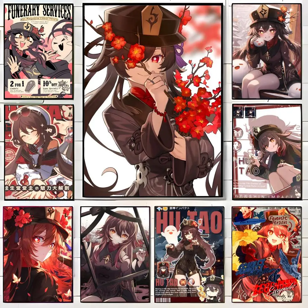 Fantasy Character H-hu T-tao Poster Wall Art Print Decorative Mural Home Decor Gift Unframed