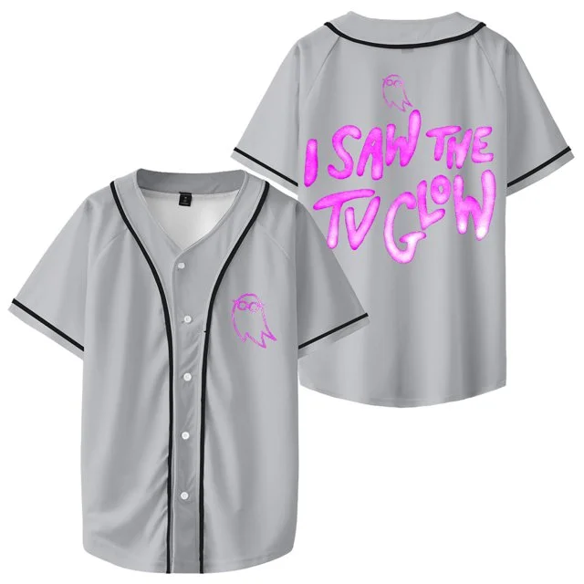 

I Saw the TV Glow blind jersey 2024 Horror Movie Baseball Jersey v neck short sleeve jersey men/wommen trendy jersey