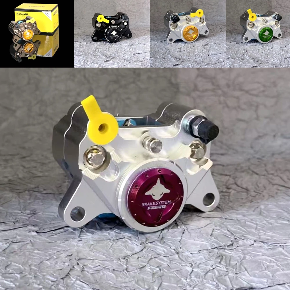 Caliper de Freno de Disco Delantero y Trasero Universal de 84 mm para Motocicleta de 2 Pistones, Compatible con Honda, Yamaha, BWS, FORCE, RSZ, JOG, Niu, Ninebot Scooter