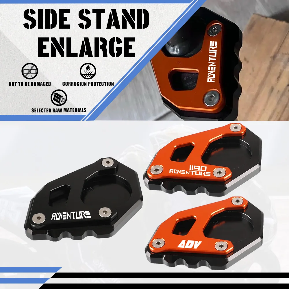 

Motorcycle Side Stand Enlarger Extension Plate Kickstand Shoes For 1050 1090 1190 1290 Adventure S R 1290 Super Adventure T 2023