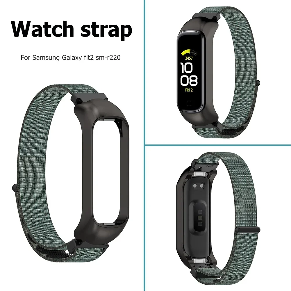 Nylon Sport Band Strap For Samsung Galaxy Fit 2 SM-R220 Watch Bracelet Soft Replacement Wrist Strap Watchband For Galaxy Fit2