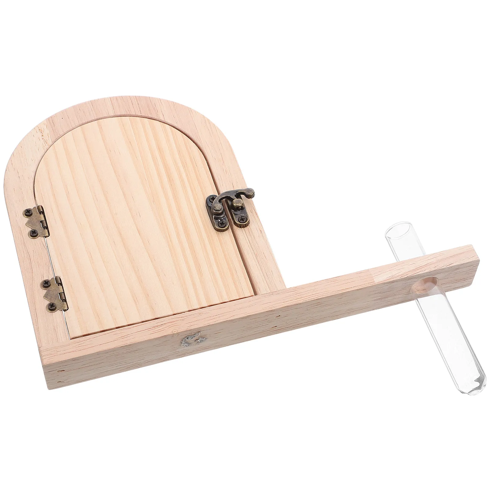 Fairy Door Outlet Cover Wooden Door Light Switch Cover Baby Pet Proof Plug Protector Nursery Playroom Kids Bedroom Test Tube