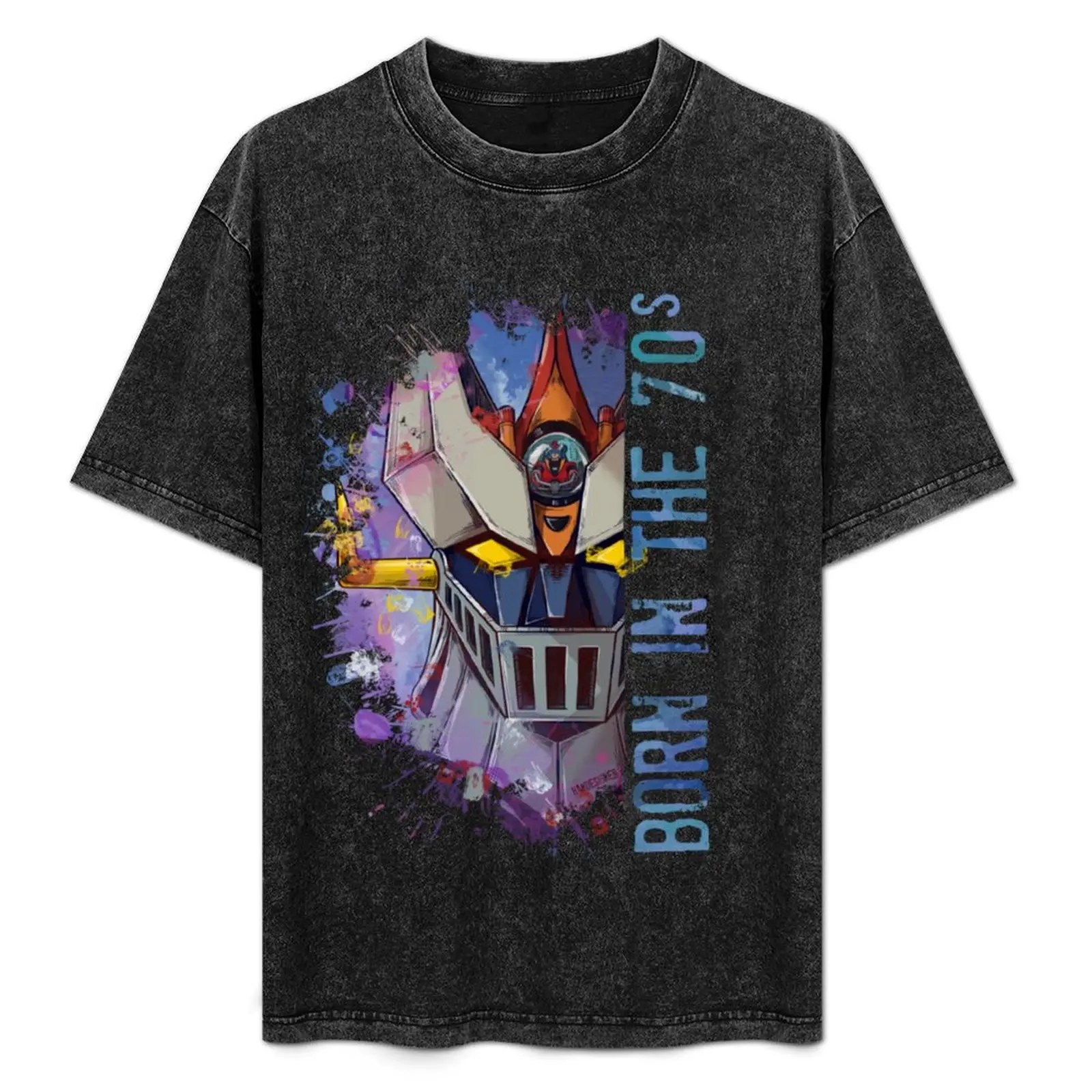 

Great MAZINGA - Born In The Seventies T-Shirt Basic Lightweight Short Sleeve Tee
