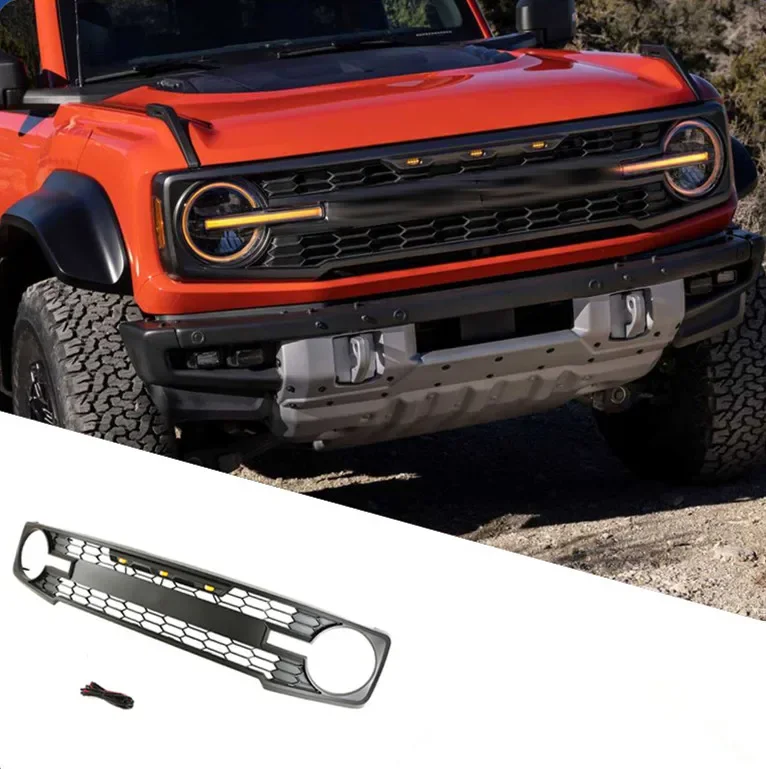 

2021-2024 Car Other Exterior Accessories Front Grille Front Bumper Front Lip Bull Bar For Ford Bronco GRILLE