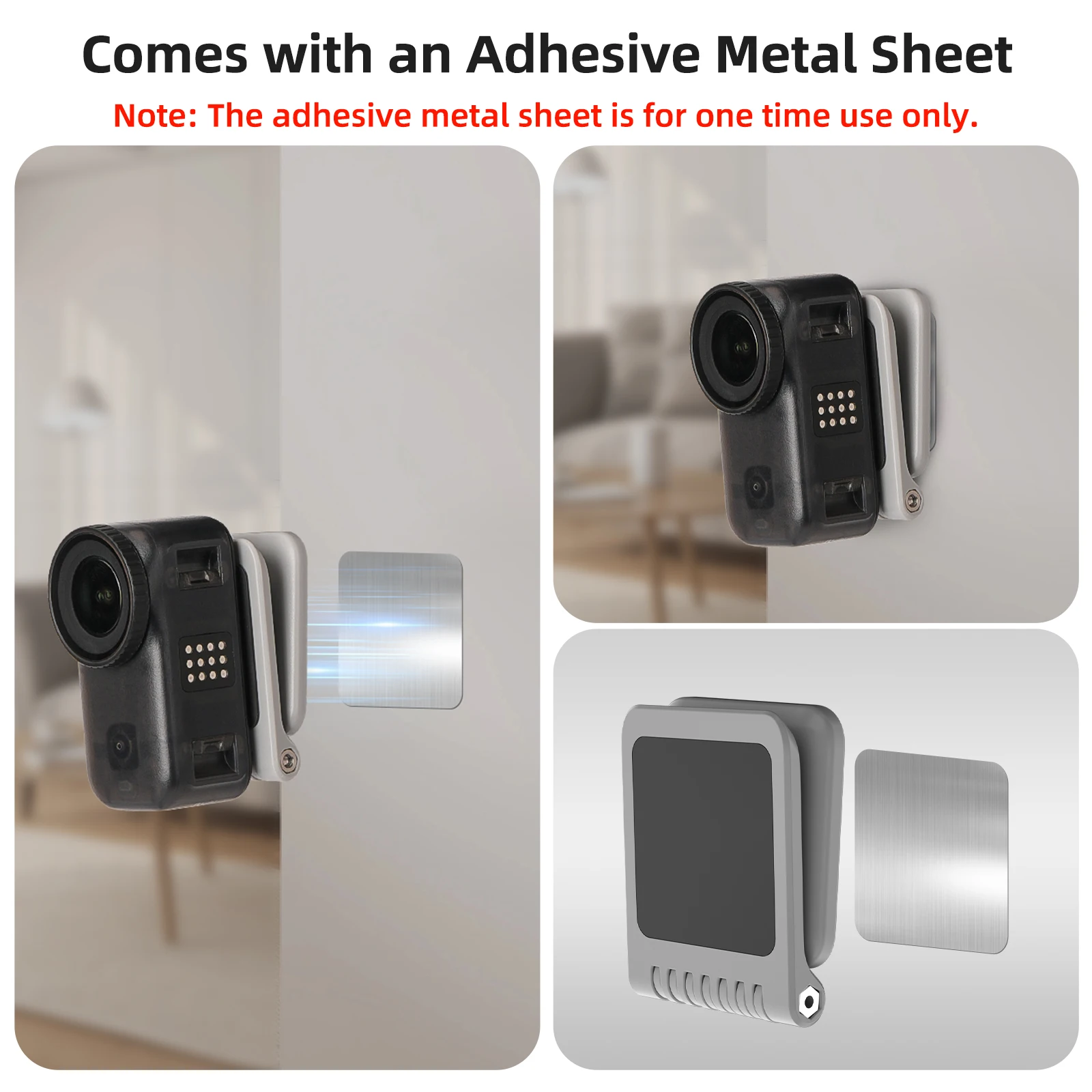 

For DJI Osmo Nano for Insta360 GO Ultra/GO 3S/GO3 Magnetic Base Mount Multi-Function Adjustable Adapter Mount Portable Accessory