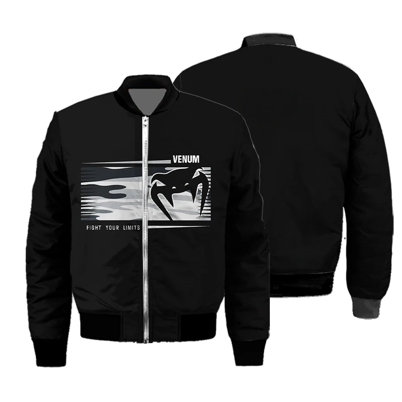 

Осенне-зимняя мужская флисовая куртка UFC, молодежная повседневная теплая ветрозащитная куртка на молнии с v-образным вырезом, модная универсальная мужская одежда