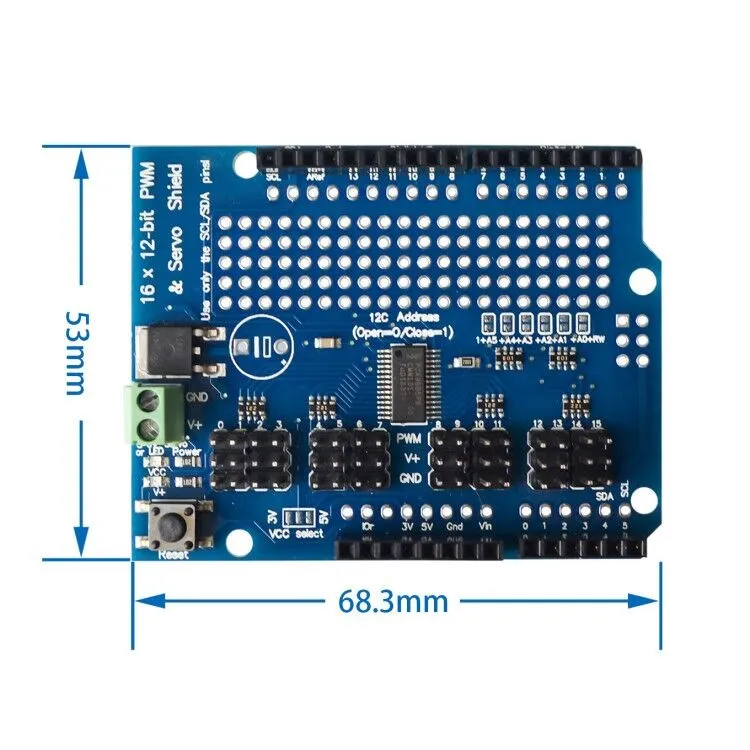 servo shield 16 Channel 12-bit PWM/Servo Driver-I2C interface PCA9685 for arduino or Raspberry shield module